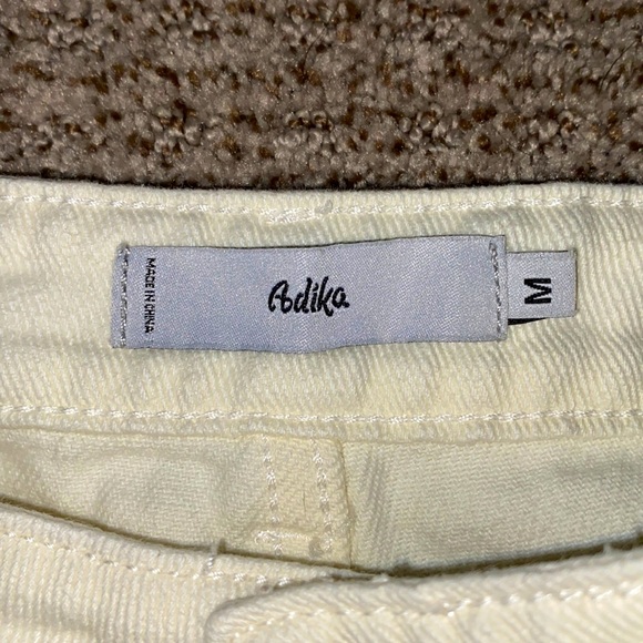 Adika white jean shorts// Medium - Picture 3 of 3